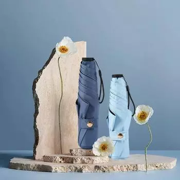 Ультралегкий зонт от солнца Компактные и портативные легкие зонты для солнца и дождя Двойной легкий зонт-карандаш