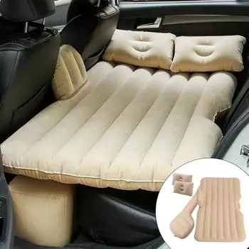 Ультрамягкая флокированная экологическая ткань для автомобиля, надувная кровать, воздушная подушка, кровать для путешествий, портативные удобные автомобильные аксессуары чёрный