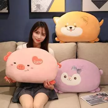 Ультрамягкая кавайная собачка кролик свинья кукла обнимашка плюшевый кролик дети обнимашки животные плюшевые игрушки подарки 45cm