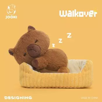 Ультрамягкая плюшевая игрушка капибара — мягкая игрушка, которую приятно обнимать, подушка для сна и подарок на день рождения для детей 18cm