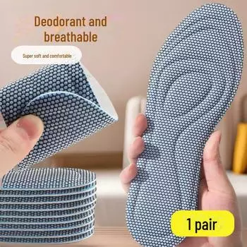 Ультрамягкая стелька для комфорта в течение всего дня. Поглощает пот и удары, дезодорирует и пропускает воздух. Подходит как мужчинам, так и женщинам, легко обрезается по размеру. 45-46