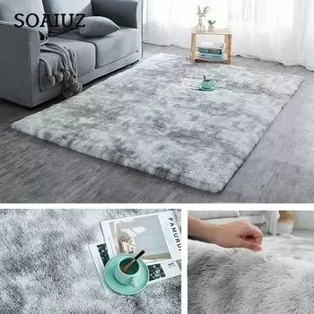 Ультрамягкий коврик для спальни, пушистые мохнатые коврики для гостиной, детский коврик, пушистые ковры для мальчиков, золотой