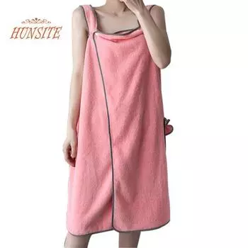 Ультрамягкое банное полотенце для женщин — впитывающее удобное полотенце для душа с пуговицами розы красного