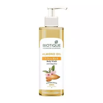 Ультрапитательный гель для душа с Миндальным маслом (200 мл), Almond Oil Ultra Rich Body Wash, Biotique 10.825