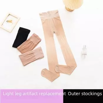 Ультрапрозрачные шелковые колготки 0D черного цвета в горошек с пуговицами для женщин Small T Crotch