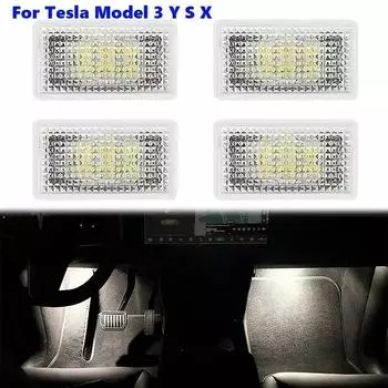 Ультраяркий светодиодный комплект ламп для ног Tesla Model 3 YSX, комплект ламп для багажника 2017-2025 гг. 2PCS белый