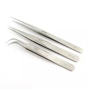 Ультраточный пинцет из нержавеющей стали, прямой пинцет Flywire, плоскогубцы с тонким кончиком, очень острая игла Style A