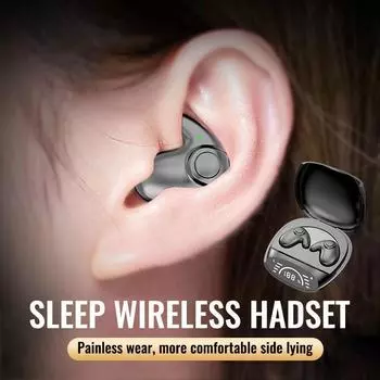 Ультратонкая беспроводная Bluetooth-гарнитура для сна 528 чёрный