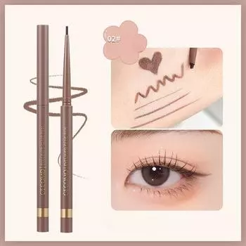 Ультратонкая гелевая ручка для подводки глаз 1,5 мм, которую нелегко размазать, ручка тутового шелкопряда цвета шампанского, простая в использовании для новичков