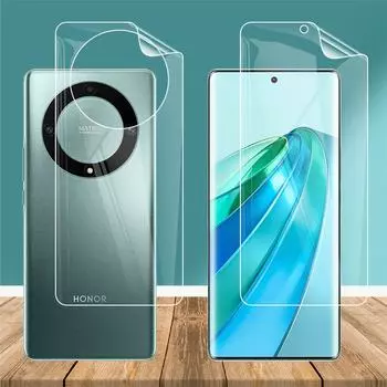 Ультратонкая гидрогелевая пленка для Honor X9a HonorX9a Magic5 Magic5 Magic 5 Lite 5G 6,67 прозрачная мягкая ТПУ передняя задняя защитная пленка на полное покрытие Honor X9a (Front) чистый