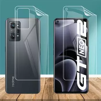 Ультратонкая гидрогелевая пленка для Oppo Realme GT Neo2 Neo 2 GT2 Pro 5G, мягкая ТПУ спереди и сзади, защитная пленка с полным покрытием, прозрачная защитная пленка Realme GT Neo2 (Front) чистый