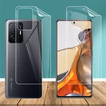 Ультратонкая гидрогелевая пленка для Xiaomi 11T/11T Pro, мягкая ТПУ спереди и сзади, защитная пленка для экрана, прозрачная защитная пленка
