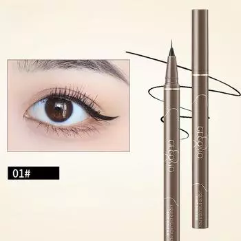 Ультратонкая и гладкая подводка для глаз, нижние ресницы нелегко размазать и разгладить, жидкая подводка для глаз с наконечником 0,014 мм для новичков.