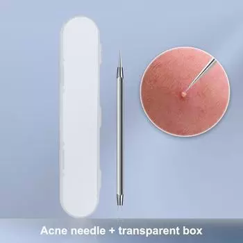 Ультратонкая игла 0,02 мм, средство для удаления черных точек, комедонов, прыщей, прыщей, иглы из нержавеющей стали, инструменты для ухода за кожей лица as the picture