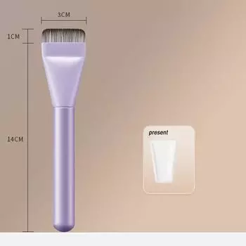 Ультратонкая кисть для тональной основы Легкая и тонкая кисть для контура лица Плоская кисть для контура Кисти для растушевки тонального крема и крема фиолетовый
