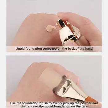 Ультратонкая кисть для тональной основы Легкая и тонкая кисть для контура лица Плоская кисть для контура Кисти для растушевки тонального крема для макияжа as the picture