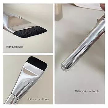 Ультратонкая кисть для тональной основы Легкая и тонкая кисть для контура лица Плоская кисть для контура Кисти для растушевки тонального крема для макияжа