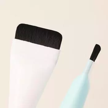 Ультратонкая кисть для тональной основы Легкая и тонкая кисть для контура лица Плоская кисть для контура Кисти для растушевки тонального крема для макияжа белый