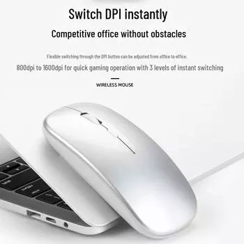 Ультратонкая мини-беспроводная мышь для мобильных устройств, планшетов, ноутбуков и компьютеров bare розовый