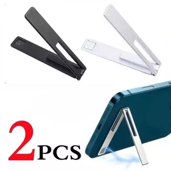 Ультратонкая мини-подставка для телефона, универсальная настольная подставка для телефона, металлическая стальная складная настольная подставка для iPhone, Samsung, Huawei