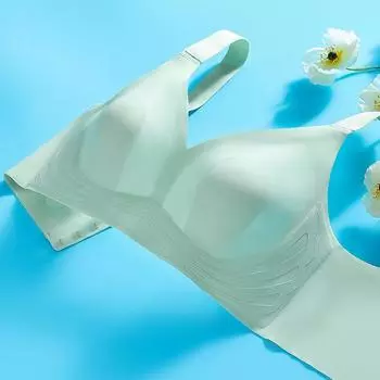 Ультратонкая модель без стального кольца, большая грудь, небольшая коллекция, двойная грудь, бюстгальтер больших размеров. 75B чёрный