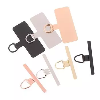 Ультратонкая прокладка из нержавеющей стали для крепления телефонного шнура, детали для ремешка сотового телефона, соединительная деталь безопасности