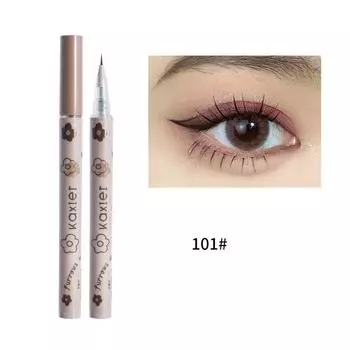 Ультратонкая ручка-шелкопряд для очерчивания теней. Водостойкая быстросохнущая коричневая жидкая подводка для глаз, которую нелегко размазать. 0.8g