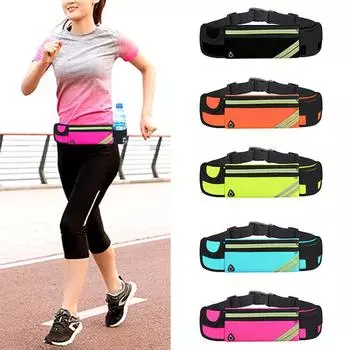 Ультратонкая водонепроницаемая сумка на пояс для бега для мужчин и женщин - многофункциональный спортивный и походный пояс для марафона с бутылкой для воды и держателем для телефона 1 piece розы красного