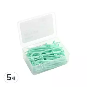 Ультратонкая зубная нить Open Space, зеленая, 50 шт., 5 шт.