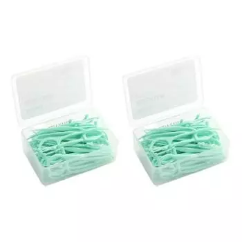 Ультратонкая зубная нить Open Space, зеленая, 50 шт., 2 шт.