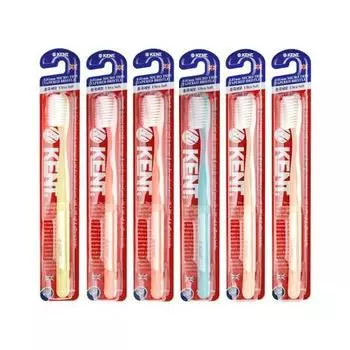 Ультратонкая зубная щетка KENT, 6 шт. в упаковке, специальная