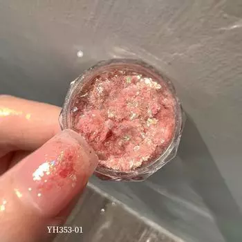 Ультратонкие блестящие смешанные блестки для ногтей, УФ-гель, акриловые голографические блестящие хлопья, подвески для маникюра для женщин, принадлежности для ногтей YH353-01