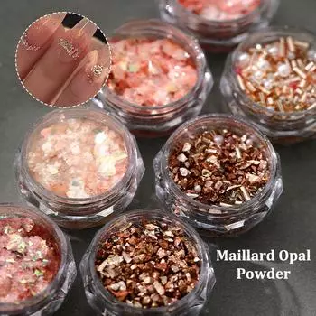 Ультратонкие блестящие смешанные блестки для ногтей, УФ-гель, акриловые голографические блестящие хлопья, подвески для маникюра для женщин, принадлежности для ногтей YH353-01