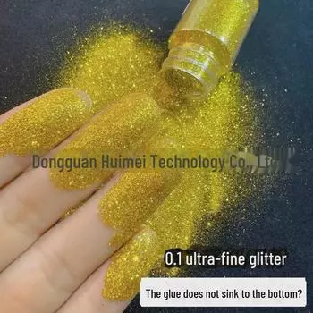 Ультратонкие блестящие золотые блестки для дизайна ногтей 0,1 мм для эффекта Quicksand Flow, самодельный капельный клей, мелкий песок, акрил, луковый порошок