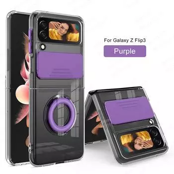 Ультратонкие чехлы-бумажники для Samsung Galaxy Z Fold 3 Z Flip 3, жидкий силиконовый чехол с кольцом для Samsung Galaxy Z Fold3 Flip3, чехол