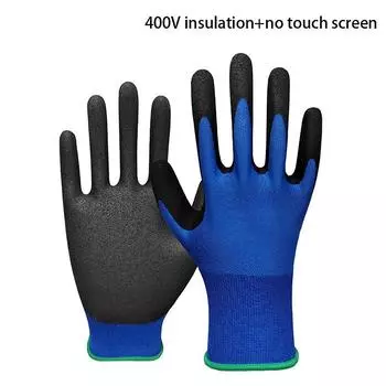 Ультратонкие изоляционные перчатки для электриков, выдерживающие напряжение 400 В/500 В, резиновые изоляционные перчатки для сенсорного экрана, промышленные C