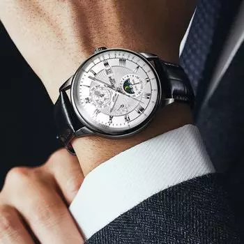 Ультратонкие кварцевые наручные часы для мужчин, классические кварцевые деловые часы с круглым циферблатом, водонепроницаемые повседневные кварцевые часы для мужчин