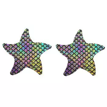 Ультратонкие лазерные цветные наклейки на грудь 1 пара накладок на грудь крышка для сосков дыхание