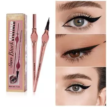 Ультратонкие матово-черные подводки для глаз, удобно держать, удобно держать на пальце, не пачкаются, 1 мл One Size