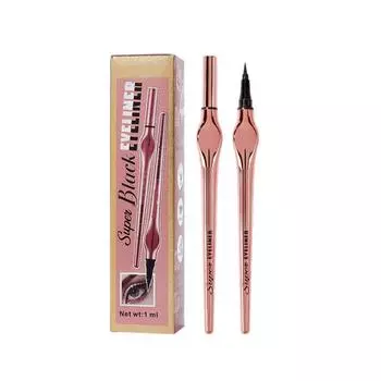 Ультратонкие матово-черные подводки для глаз, которые легко держать в руке, не пачкаются, 1 мл One Size