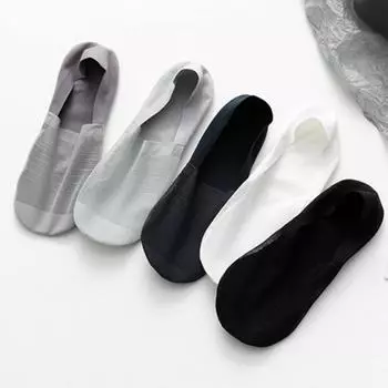 Ультратонкие мужские носки Ice Silk Boat Socks Прозрачные прозрачные носки No Show Socks Мужские невидимые сетчатые носки для мужчин темно-синий