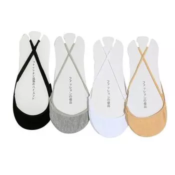 Ультратонкие невидимые носки-лодочки женские летние нескользящие носки для обуви на высоком каблуке чёрный