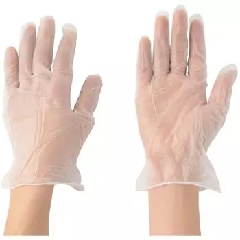 Ультратонкие виниловые перчатки ATOM без пудры, размер L, 100 шт.