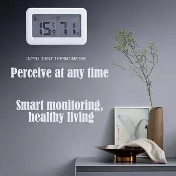 Ультратонкий электронный цифровой термометр, гигрометр, бытовой измеритель температуры и влажности, монитор Meter