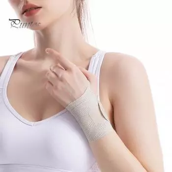 Ультратонкий бандаж на запястье, сухожильная оболочка, уменьшающая трение, эластичные бинты на запястье, компрессия и поддержка рук, защита от растяжений для фитнеса One Size B чёрный