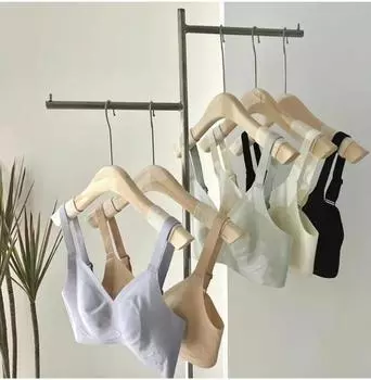 Ультратонкий бесшовный бюстгальтер с заячьими ушками: Ice-Feel, дышащий, мягкая поддержка, без косточек, для маленькой груди L