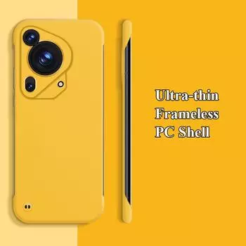 Ультратонкий безрамочный матовый чехол для ПК с защитой от отпечатков пальцев для Huawei Pura 70 P70 P60 P50 P50E P40 Ultra Pro Plus противоударная задняя крышка P40 чёрный