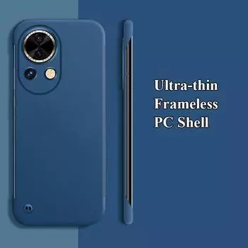 Ультратонкий безрамочный матовый чехол для ПК с защитой от отпечатков пальцев для Huawei nova 12 12s 11 10 9 8 SE Lite Pro, ультра-ударопрочная задняя крышка nova 7 5G чёрный