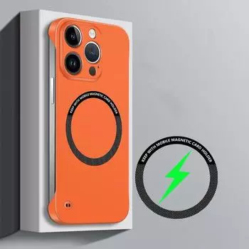 Ультратонкий безрамный роскошный ударопрочный однотонный чехол Magsafe для iPhone 16 15 14 13 12 Pro Max 11 Samsung S24 S23 S22 Ultra iPhone 14 синий