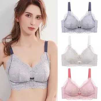 Ультратонкий бюстгальтер без ободков с полной чашкой, регулируемый женский дышащий бюстгальтер большого размера с верхней поддержкой 40E синий